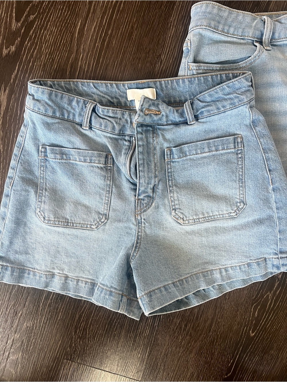 Light Wash Denim Women’s Shorts - Picture 2 of 8